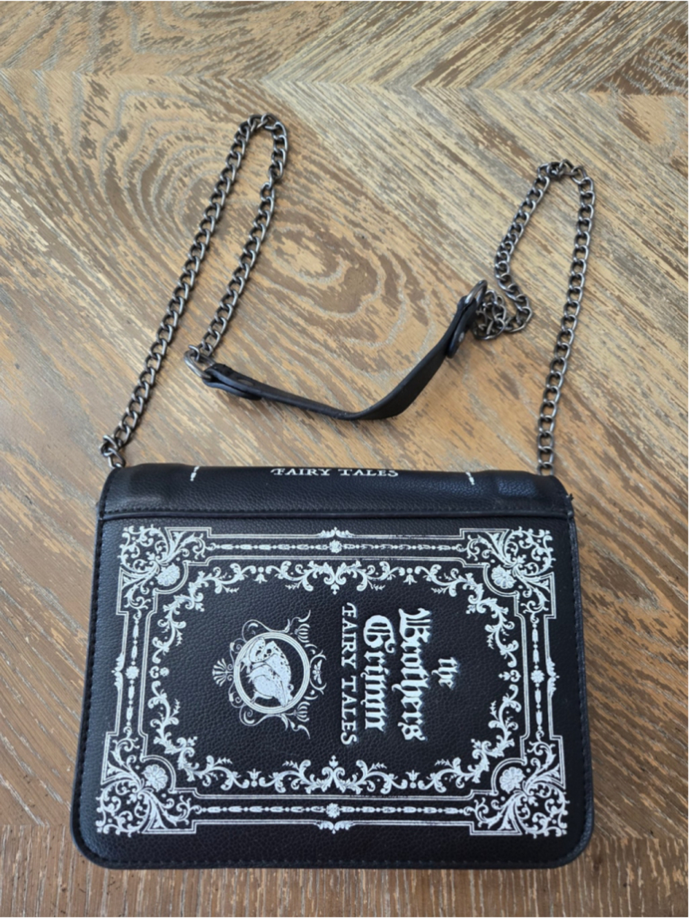 Hot Topic Brothers Grimm Fairy Tales Book Crossbody Purse Goth Bag